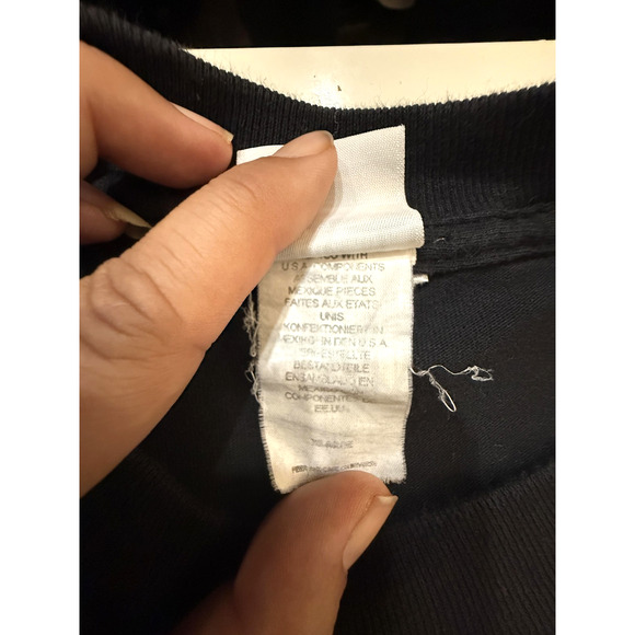 Hard Rock Cafe TShirt Mens LG Black Washington DC Guitar Graphic Back Hit VTG 90 - Picture 5 of 8